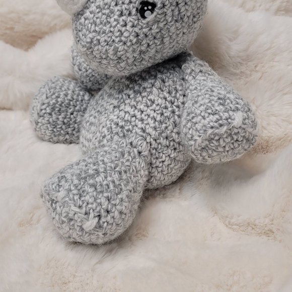 Crochet Keepsake Rhinoceros - Picture 2 of 3